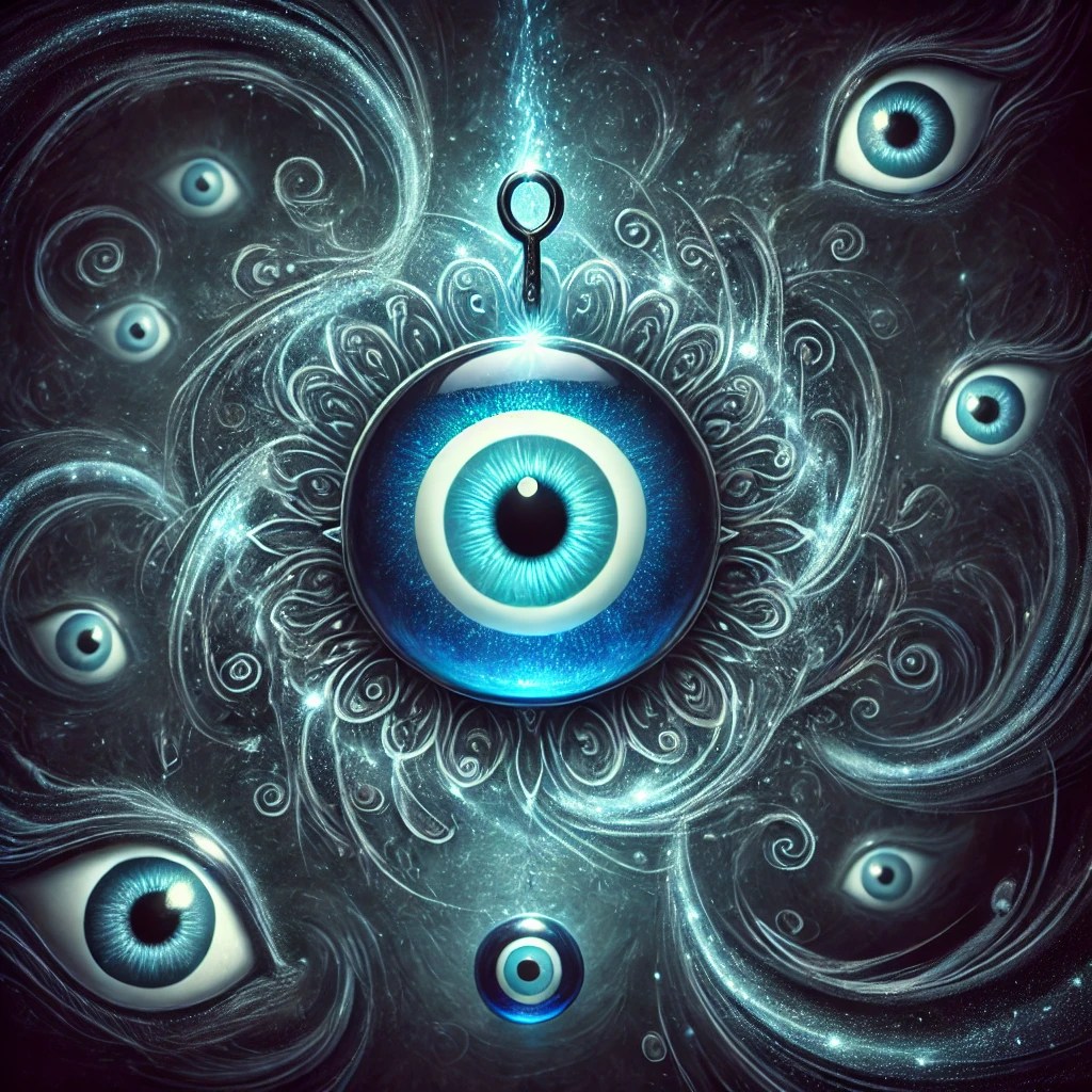 Ciondolo Portafortuna Malocchio Per Auto - Decorazione Con Perline Per Specchietto Retrovisore - Foto 2