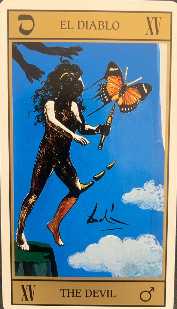  3ª carta (radici): il Diavolo – Il consultante potrebbe essere stato legato a comportamenti o situazioni tossiche in passato